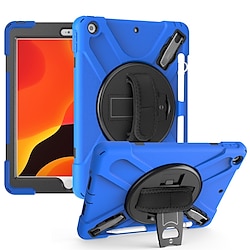 Tablet Case Cover For Apple iPad 10.2'' 9th 8th 7th iPad Air 2nd iPad 10.9'' 10th 360° Rotation Pencil Holder Shoulder Strap Solid Colored Silica Gel PC Lightinthebox
