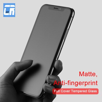 No Fingerprint Full Cover Matte Tempered Glass for iPhone X 8 7 6S Plus Screen Protector Frosted Glass for iPhone XS MAX XR Film