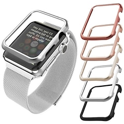 1 Pack Watch Case Compatible with Apple Watch Series SE / 6/5/4/3/2/1 Bumper Full Cover All Around Protective Shockproof Alloy Watch Cover Lightinthebox