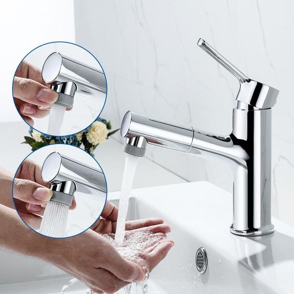 Bathroom Sink Faucets Basin Faucet Single Handle Mixer Taps Black Color Deck Mounted And Cold Water Tap