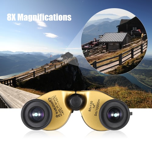 Compact Super Mini Portable Foldable Folding Binoculars 8X Magnifications Fully-coated Optic