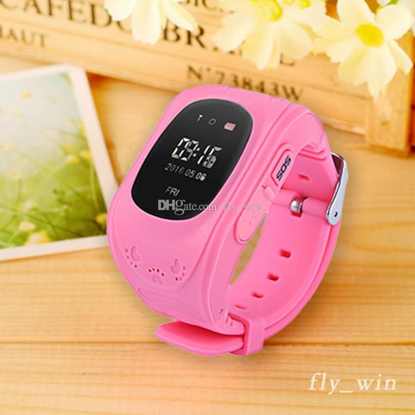 q50 children smart watch kids wrist watch with anti-lost gps tracker sos call location finder pedometer functions parent by smartphones