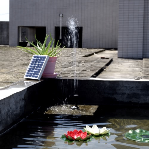 Small Type Landscape Pool Garden Fountains 9V 2W Solar Power Decorative Fountain Water Pump