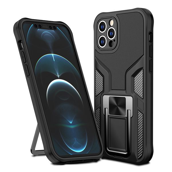 Heavy Duty Shockproof Kickstand Rugged Air Armor Cell Phone Cases for iPhone 13 12 11 Pro Max XR XS 8 7 Plus Samsung S21 S20 Note20 Ultra A12 A32 A52 A72 S21FE