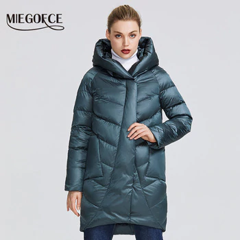 MIEGOFCE 2019 Winter Jacket Women's Collection Warm Jacket With Unusual Design and Colors Winter Coats Gives Charm and Elegance