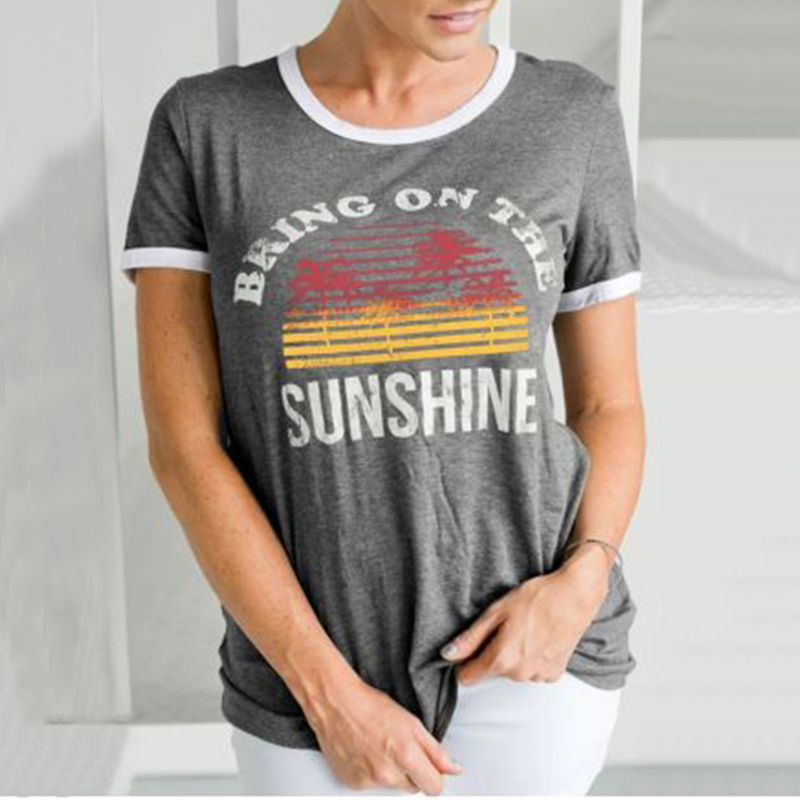 Chic Letter Printed Short-sleeve Tee