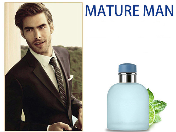 mature man perfume cologne elegant light blue male perfume lasting fragrance blue glass bottle eau de parfum 100ml fast delivery ship