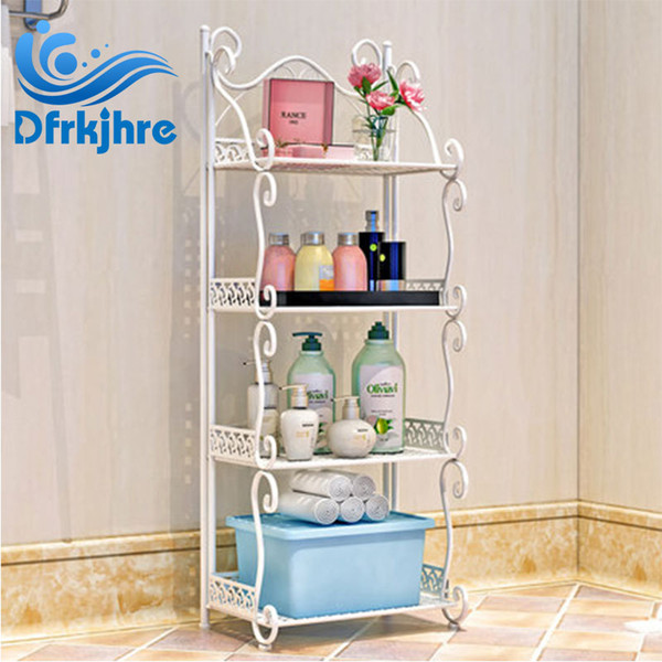 bathroom shelf floor standing stainless steel multi-layer shelf bedroom kitchen balcony storage high capacity