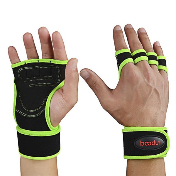 Sports Gloves Fitness Hard Pull Pull-ups Power Male Five-finger Slip Protection Palm Wrist