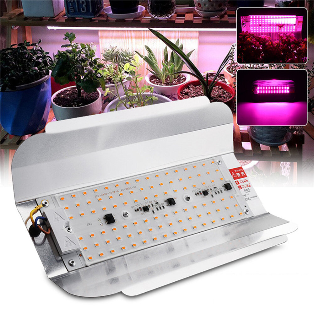 Full Spectrum 50W 100W LED Plant Flower Grow Flood Light Spotlight Outdoor Indoor Lamp AC220V