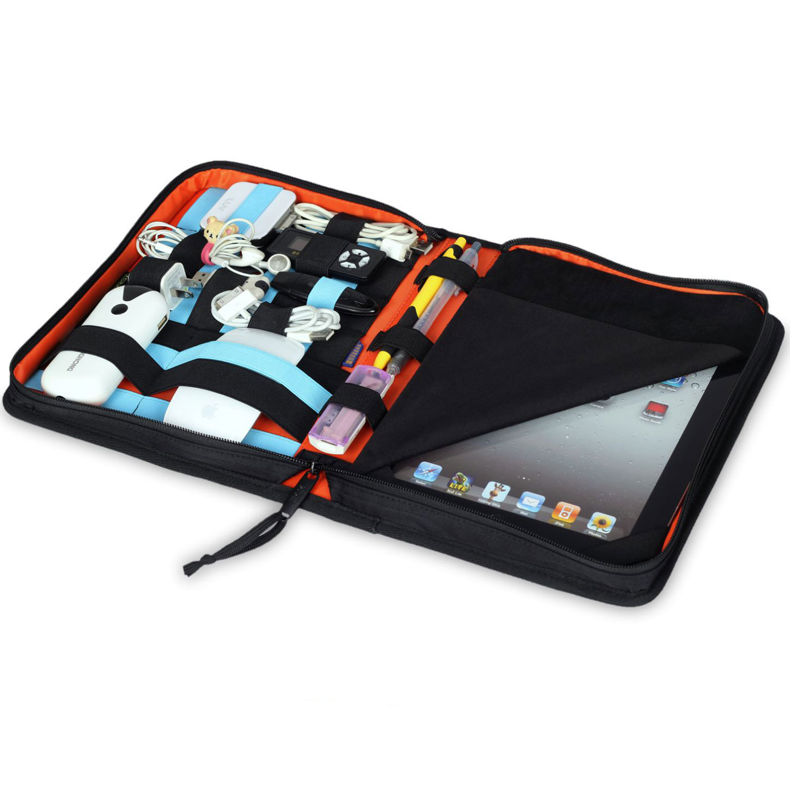 BUBM iPad Business Bag Folder Wallet - Black