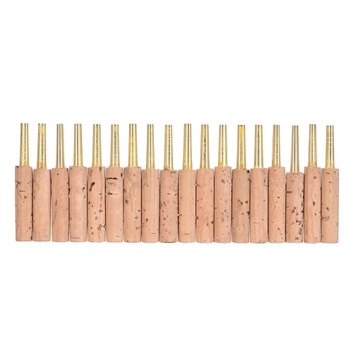 ammoon Oboe Reeds Staple Tubes Parts 47mm with Plastic Case, 18pcs/ Pack