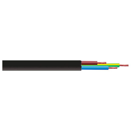 Round 3-Core Cable, 3183Y Black 1.5mm x 50 Metres