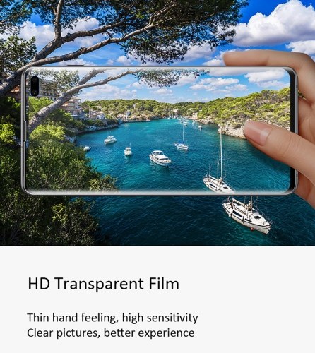 Paquet de 3 membrane de protection d'écran total pour protection transparente, film clair et transparent HD pour Samsung S10plus Smudge antipoussière, design mince