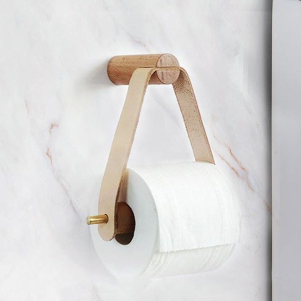 Toilet Paper Holders Vertical Creativity Wooden Rolled Holder Bathroom Storage Hand Towel Dispenser Tissue Rack