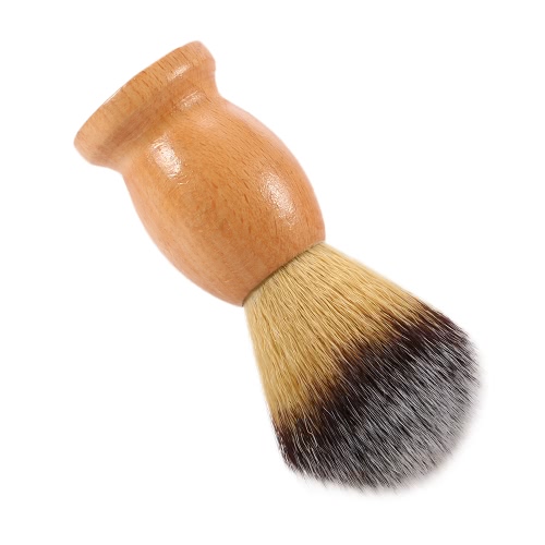 Hombres de nylon brocha de afeitar de madera de mango de la herramienta de afeitado facial brocha de afeitar de la maquinilla de afeitar cara masculina cepillo de limpieza