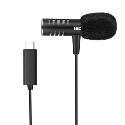 IEDiSTAR Omnidirectionnel Lavailier Microphone Double micro à revers à condensateur