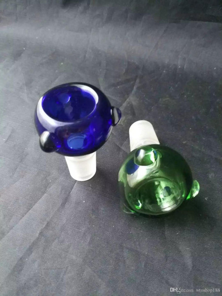 Bubble head Wholesale Glass bongs Oil Burner Glass Water Pipes Oil Rigs Smoking Free