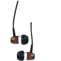 InLine woodin-ear - Ohrhörer mit Mikrofon - im Ohr - kabelgebunden - 3,5 mm Stecker - Walnussholz (55357)