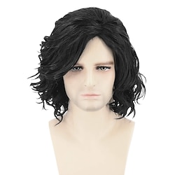 Mens Hair Wigs Black Short Curly Fluffy Cosplay Halloween Costume Party Wigs ChristmasPartyWigs Lightinthebox