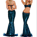 Blue Sexy Mujer Fascinante Mermaid Adult Halloween Costume (2pieces)