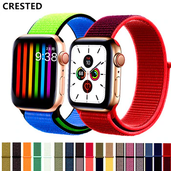 Strap For Apple Watch band 44mm/40mm Sport loop iwatch band 5 42mm 38mm correa pulseira apple watch 5 3 4 band nylon watchband