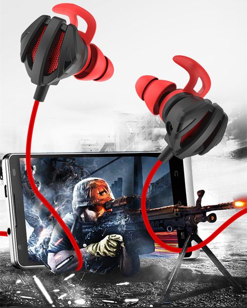 Hot Selling Gaming Headphones In-Ear Eating Chicken With Wheat Subwoofer Computer E-sports Headset Desktop Notebook Mobile Phone Universal