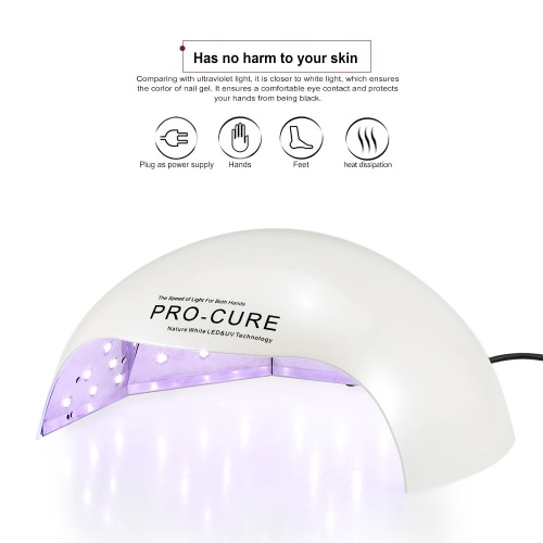 72W/36W Big UV LED Nail Lamp Manicure/Pedicure For Both Hands Nail Dryer for Curing Nail Gel Nail Salon Tool EU Plug