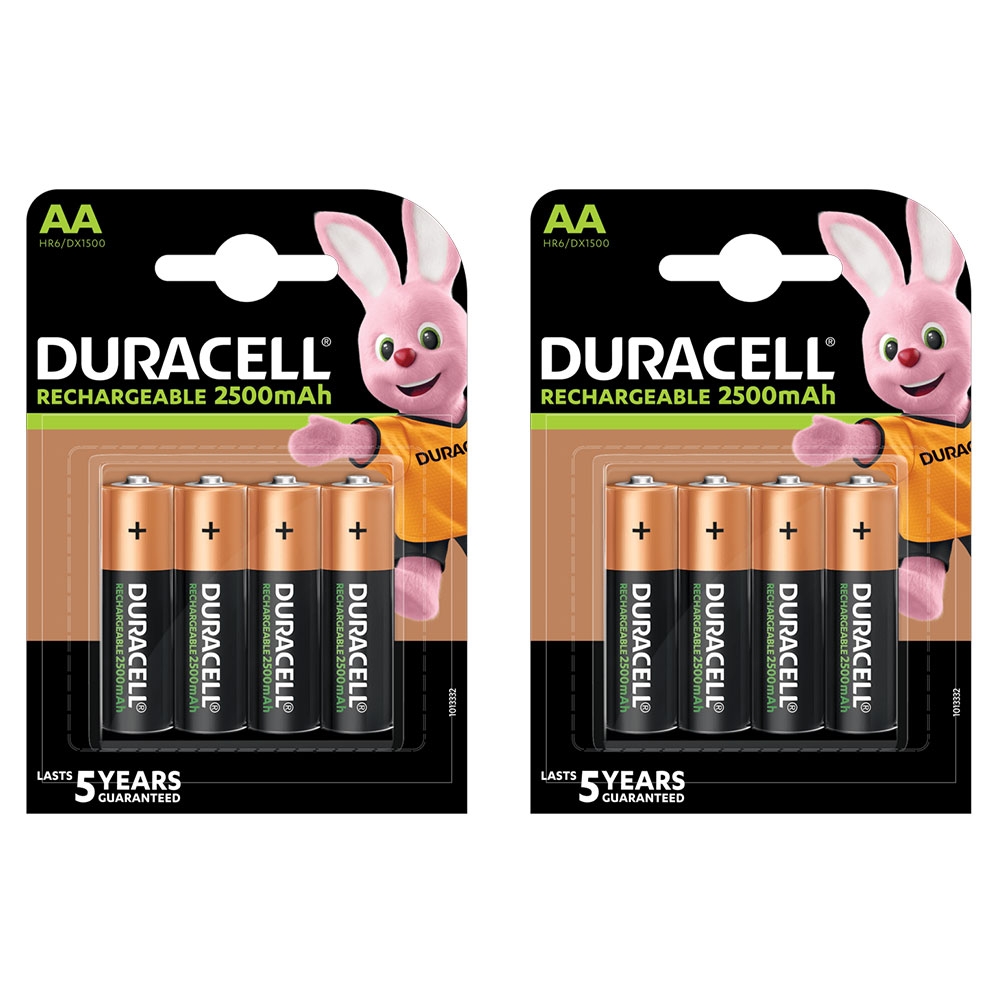 Duracell Ultra Rechargeable AA 8 Pack 2500mAh