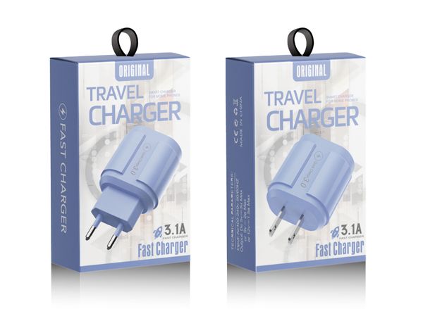 Fast Quick Charger 20w Type C PD QC3.0 Eu US AC Home Travel Wall Chargers for Iphone 13 12 Samsung S20 S21 Note 10 Htcs with Package