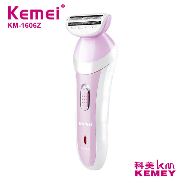 kemei electric women painless epilator body hair removal washable shaver lady trimmer hair removal for bikini leg underarms