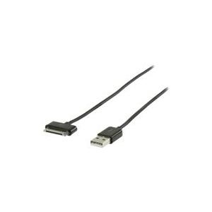 Dreher & Kauf Valueline - Lade-/Datenkabel - USB (M) bis Apple Dock (M) - 1 m - Schwarz - für Apple iPad/iPhone/iPod (Apple Dock) (VLMP39100B1.00)