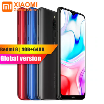 Original New Global Version Xiaomi Redmi 8 4GB RAM 64GB ROM 6.21“ Mobile Phone Snapdragon 439 Octa Core 12MP Dual Camera 5000mAh