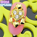 10pcs sh216 spéciale de luxe de conception de coeur zircon 3d alliage Nail Art DIY beauté décoration des ongles manucure