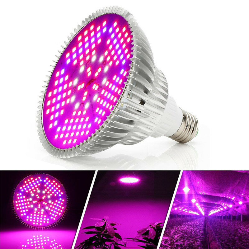 30W LED Grow Light Full Spectrum E27 Lamp Bulb for Indoor Plant Veg Hydroponic AC85-265V