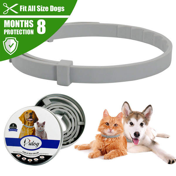 new pet dog collar anti flea ticks mosquitoes outdoor adjustable pet collar dog accessories 8 months long-term protection
