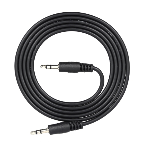 Cable de audio macho de 1 m 3.5 mm macho a 3.5 mm negro