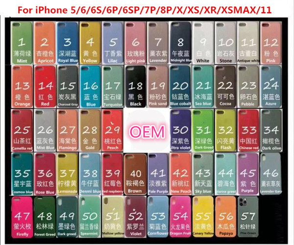 2020 New Model Original Silicone Case For iPhone 11 XR XS Max 7 8 Plus Phone Case For iphone XS X 6S 6 Plus With Retail Box Free DHL