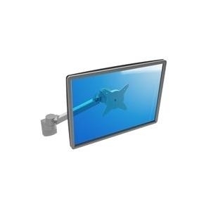 Dataflex ViewLite Plus Monitor Arm 312 - Wall mount für LCD-Display - Aluminium - weiß, Silber - Bildschirmgröße: bis zu 61cm (bis zu 61,00cm (24