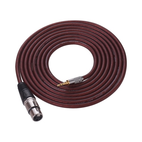 1,5 m / 5 pies Cable de audio XLR hembra a 3,5 mm TRS Plug PVC Jacket