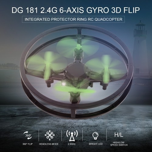 DG 181 3D Flip Headless Mode Integrated Protector Ring