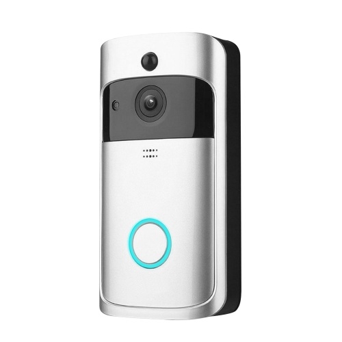 HD 1080P  WiFi Smart Wireless Security DoorBell  without batteries Silver
