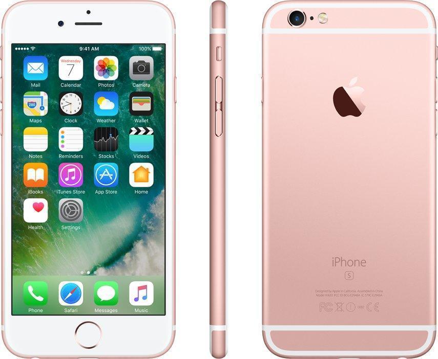Apple iPhone 6s Rose gold, 4.7 ",, LED-backlit IPS LCD, 750 x 1334 pixels, Apple, A9, Internal RAM 2 GB, 32 GB, Single SIM, Nano SIM, 3G, 4G, Main camera 12 MP, Second camera 5 MP, iOS, 9, 1715 mAh (MN122ET/A)