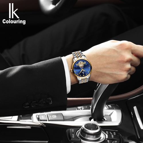 IKColouring Business Automatic Mechanical Watch 3ATM Water-resistant Men Watch Luminous Wristwatch Male