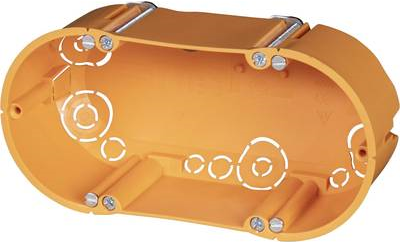 f-tronic Hohlwand Gerätedose D=68mm, 47mm tief Inhalt:10 St Typ: E118 doppelte Hohlwand-Gerätedose,orange (7350041)