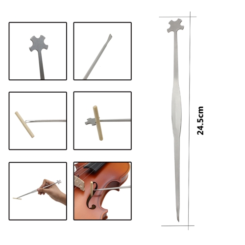 Stainless Steel Violin Sound Post Setter Repair Tool