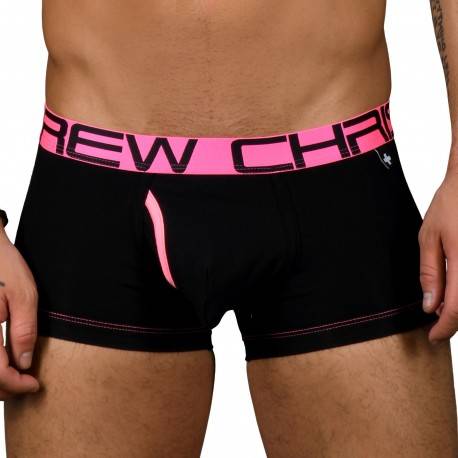 Andrew Christian Almost Naked Fly Tagless Boxer - Black S
