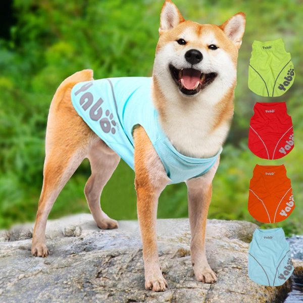 Dog Apparel Pet Cloth Outdoor Summer Breathable Vests Sportswear For Medium/Large Dogs Pets Sport Clothes S/M/L/XL/XXL