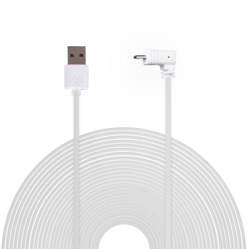 Cable de alimentación resistente a la intemperie Cable de 6 m / 20 pies de longitud, blanco