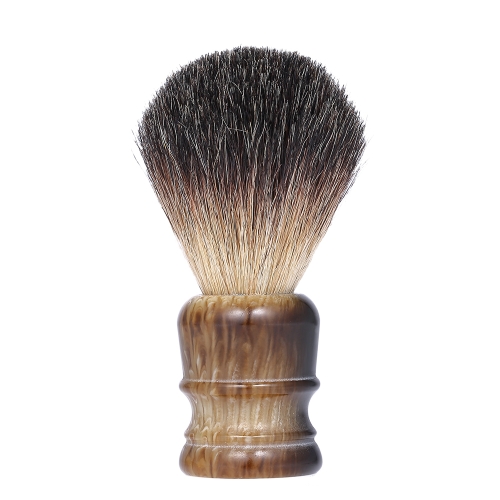 Cepillo de afeitar para hombres Mango de madera Barba Cepillo de afeitar Mango de madera Profesional Macho Maquinilla de afeitar Facial Pincel Herramienta de limpieza de la cara